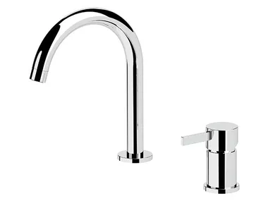 METRICA - Single handle 2 hole washbasin mixer without waste _ Remer Rubinetterie